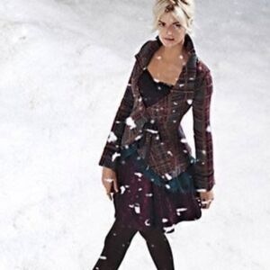 Anthropologie Cascading Tulle Sweater Cardigan